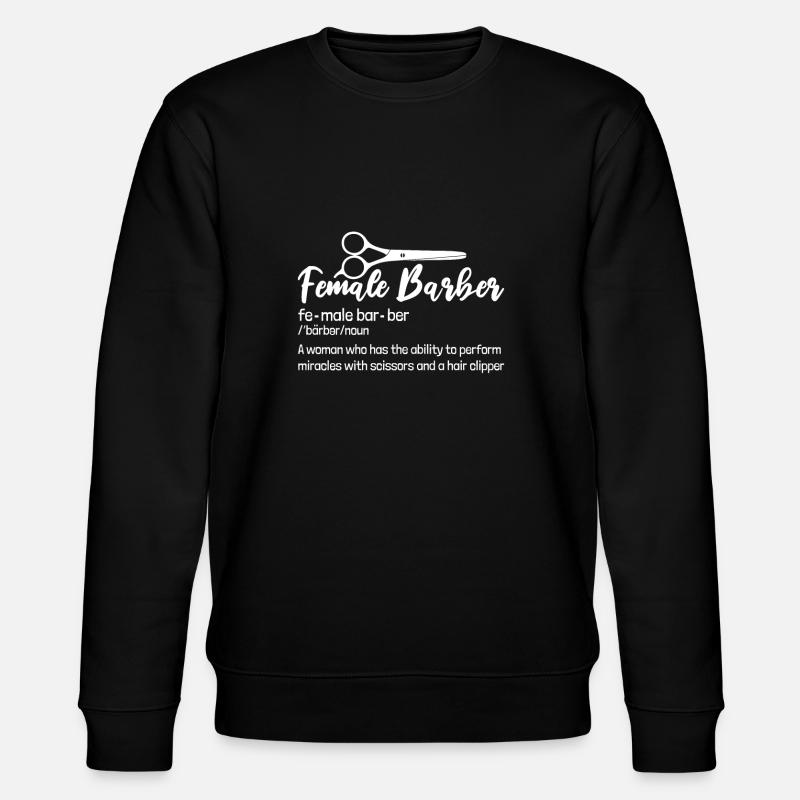 Friseur Hairstylist Friseur - Stanley/Stella Unisex Bio-Sweatshirt CHANGER  - Schwarz
