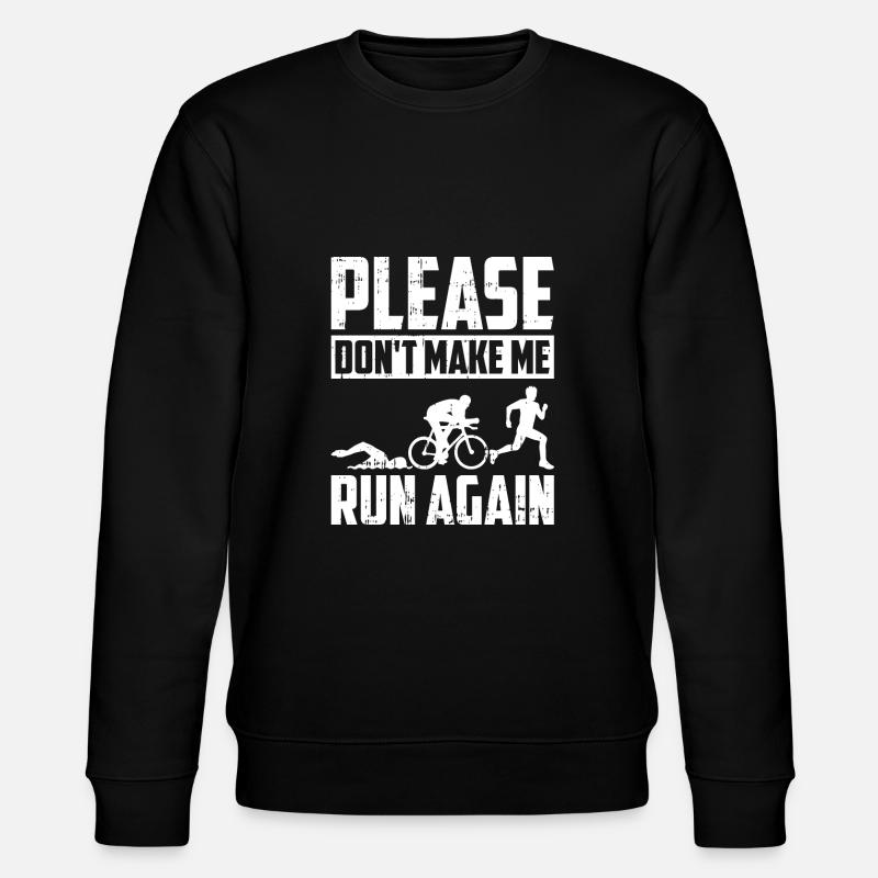 Triathlon Triathlete Lustig - Stanley/Stella CHANGER Unisex Organic Sweatshirt - black
