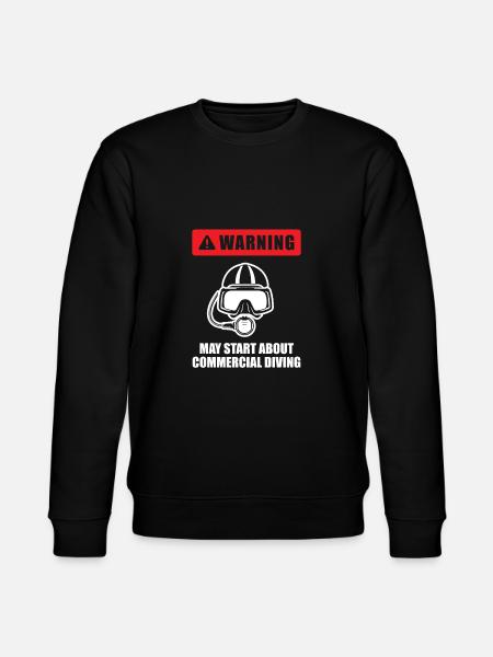 Diving Divers Commercial Diving - Stanley/Stella CHANGER Unisex Organic Sweatshirt - black