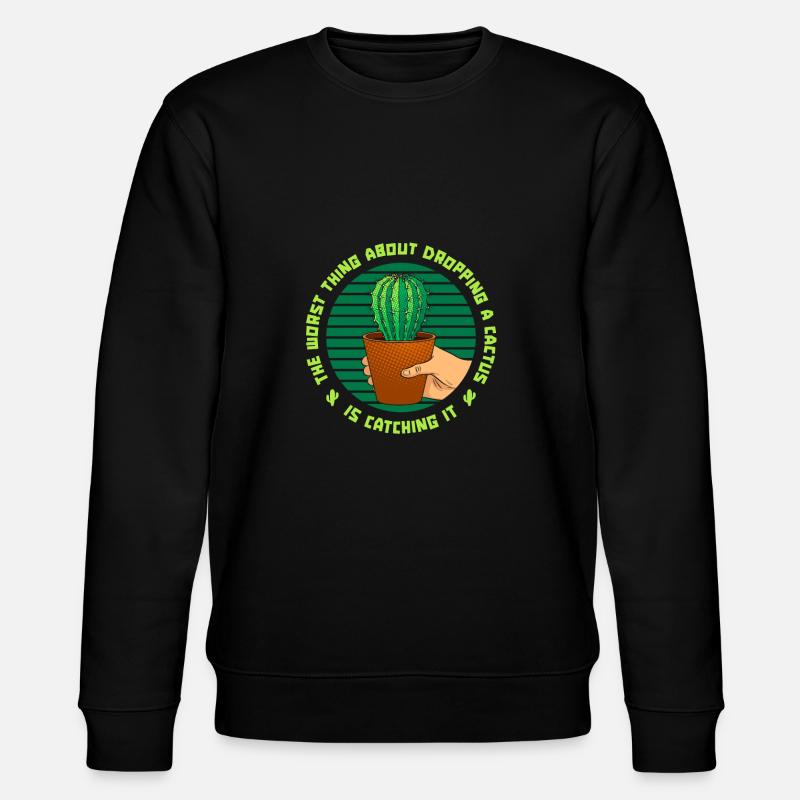 Jardin de cactus - Sweat bio CHANGER Stanley/Stella Unisexe - noir