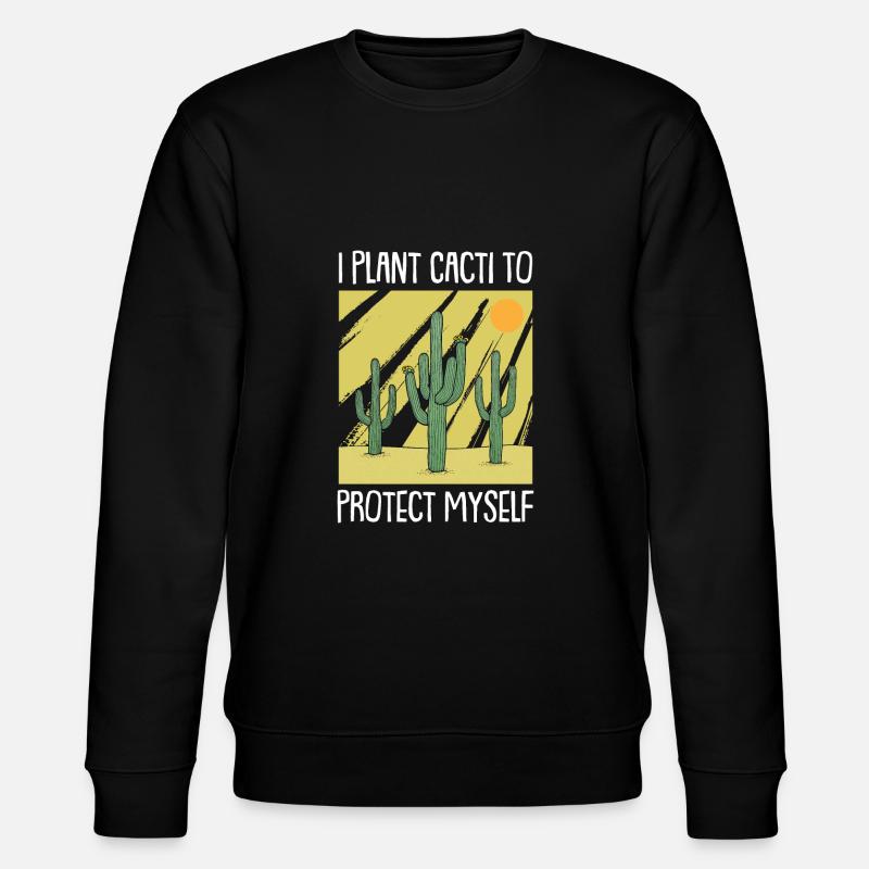 Cactus Garden Cactus - Stanley/Stella CHANGER Unisex Organic Sweatshirt - black