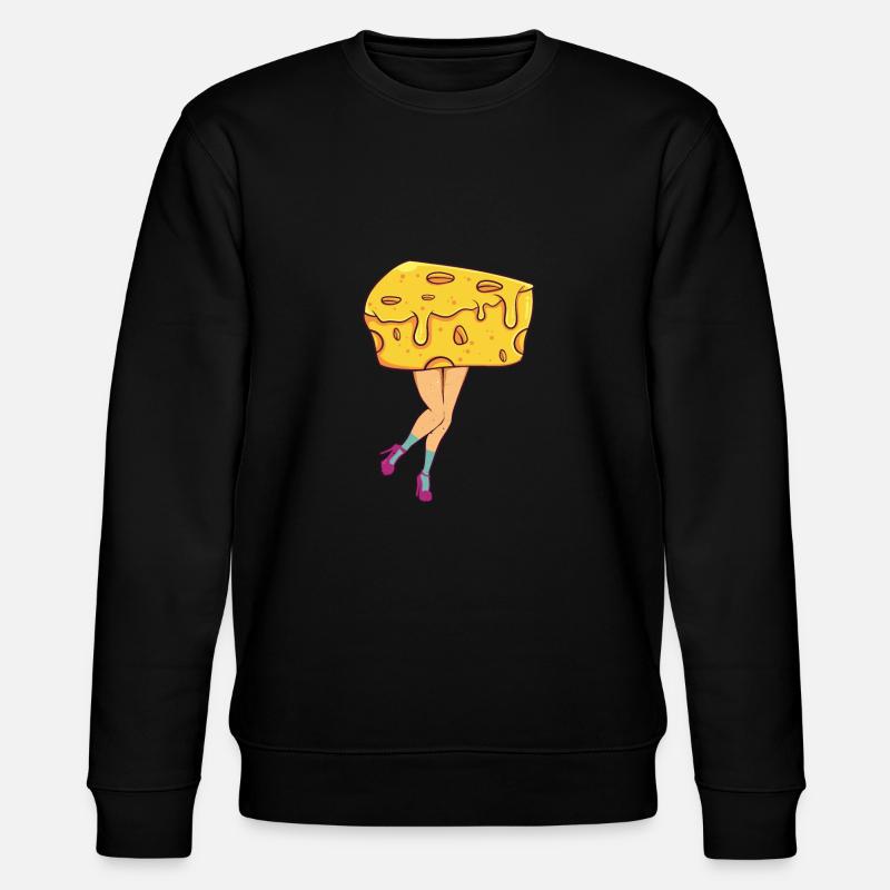 Cheese Cheese Legs - Stanley/Stella CHANGER Unisex Organic Sweatshirt - black