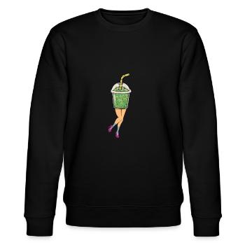 Smoothie vintage - Stanley/Stella CHANGER Unisex Organic Sweatshirt - black - Front - Nik (191cm) & Marisol (170cm)