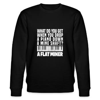 Music teacher Music teacher Music teacher - Stanley/Stella CHANGER Unisex Organic Sweatshirt - black - Front - Nik (191cm) & Marisol (170cm)