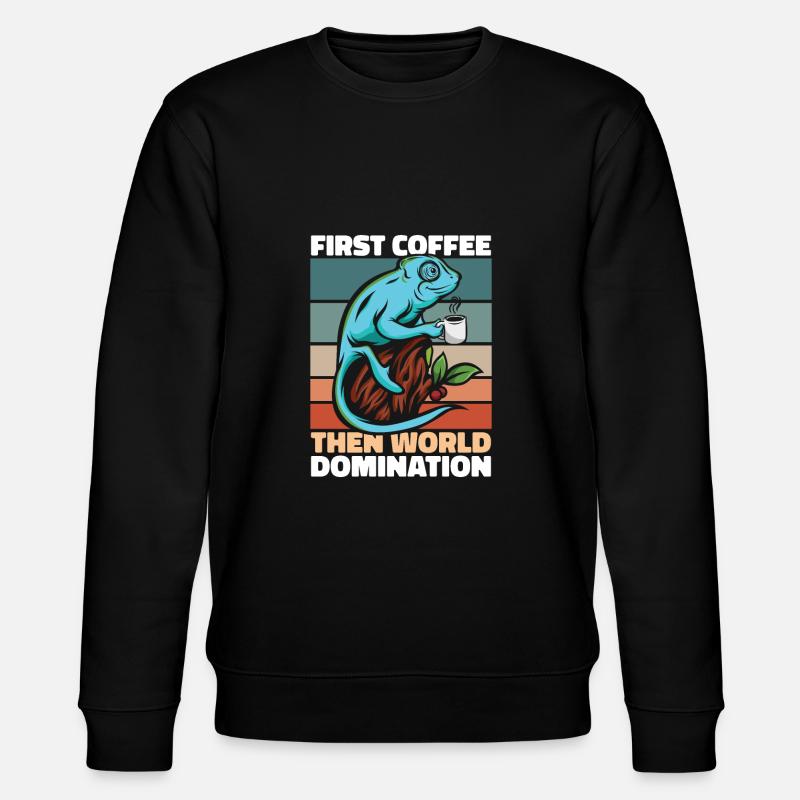 Chameleon Chameleon Coffee Sunglasses - Stanley/Stella CHANGER Unisex Organic Sweatshirt - black