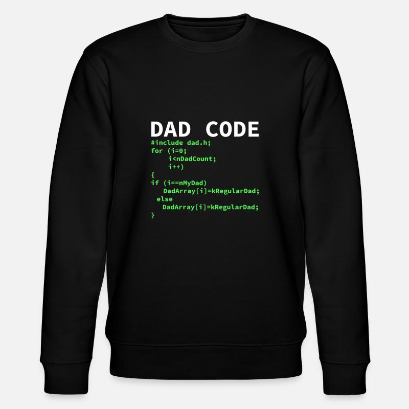 Développeur Coder Programmeur Papa - Sweat bio CHANGER Stanley/Stella Unisexe - noir