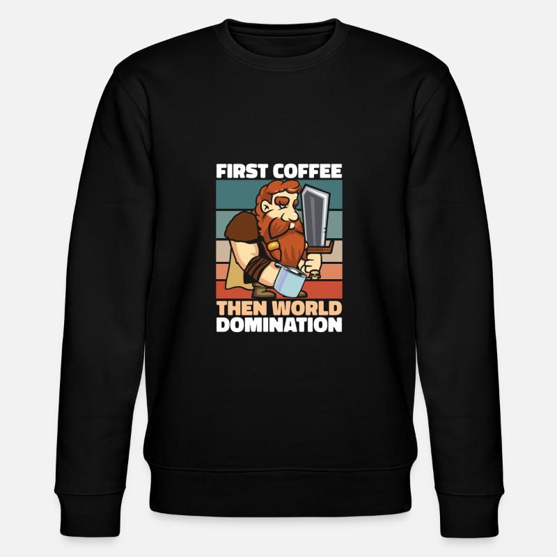 Viking Coffee Sword - Stanley/Stella CHANGER Unisex Organic Sweatshirt - black