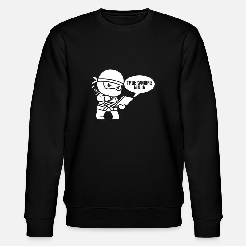 Entwickler Coder Programmierer Ninja - Stanley/Stella Unisex Bio-Sweatshirt CHANGER - Schwarz