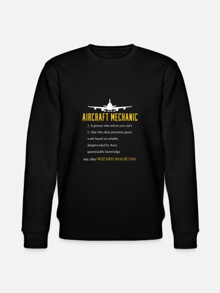Aircraft Mechanic Definition - Stanley/Stella CHANGER Unisex Organic Sweatshirt - black