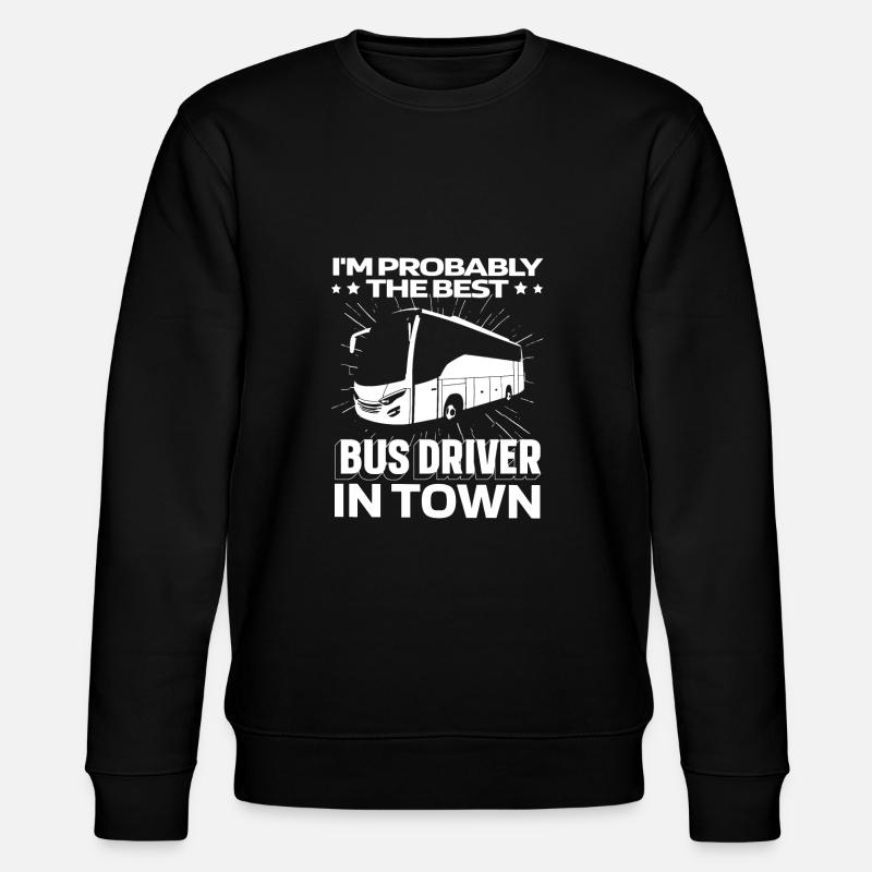 Chauffeur de bus - Sweat bio CHANGER Stanley/Stella Unisexe - noir