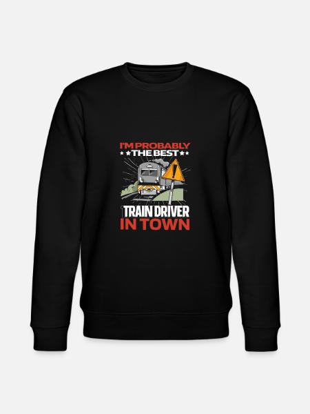 Train driver Lustig - Stanley/Stella CHANGER Unisex Organic Sweatshirt - black