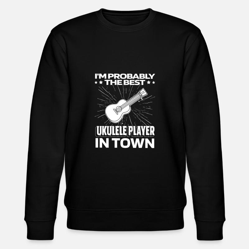 Ukulele Lustig - Stanley/Stella Unisex Bio-Sweatshirt CHANGER  - Schwarz