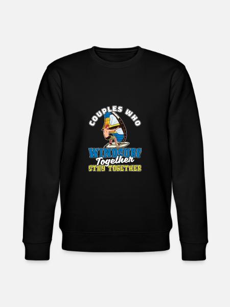 Windsurfing Windsurfer Couple - Stanley/Stella CHANGER Unisex Organic Sweatshirt - black