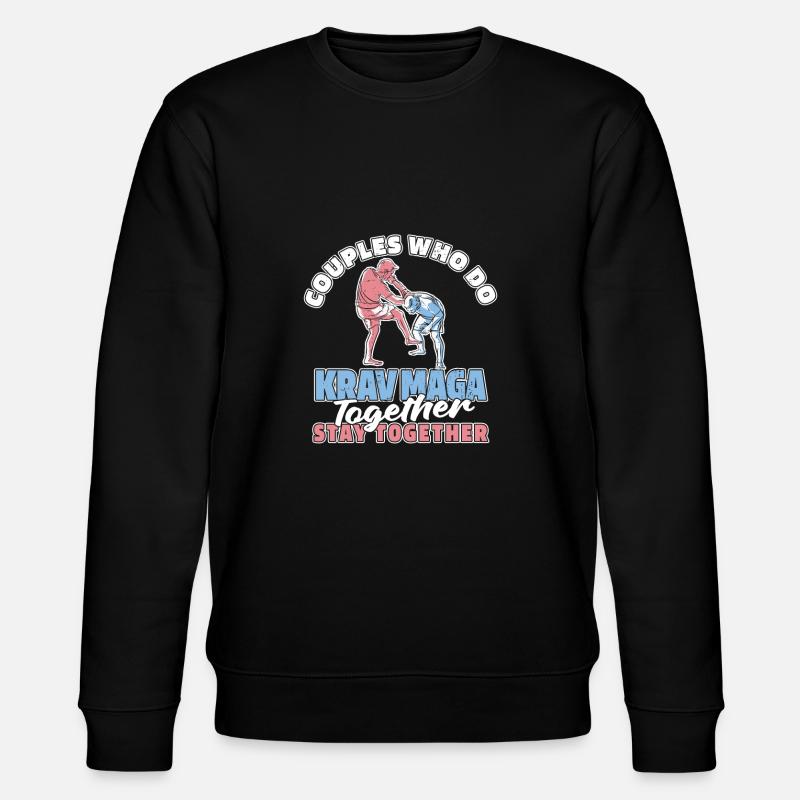 Krav Maga Pair - Stanley/Stella CHANGER Unisex Organic Sweatshirt - black