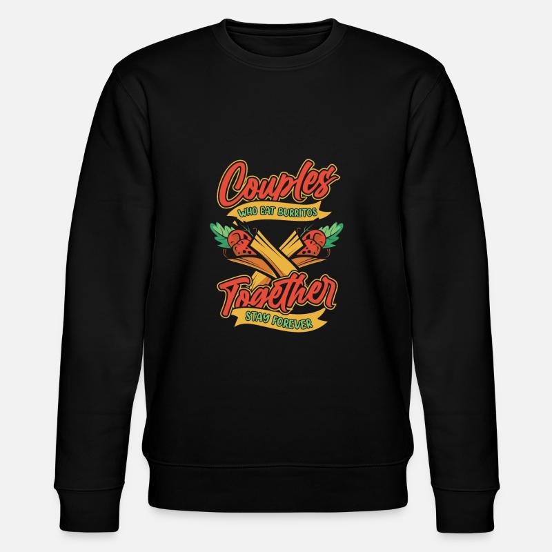 Burrito Paar - Stanley/Stella Unisex Bio-Sweatshirt CHANGER  - Schwarz
