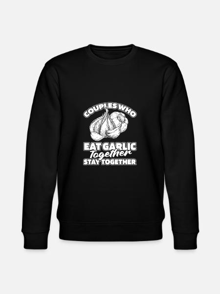 Garlic Knobi Knofi Pair - Stanley/Stella CHANGER Unisex Organic Sweatshirt - black