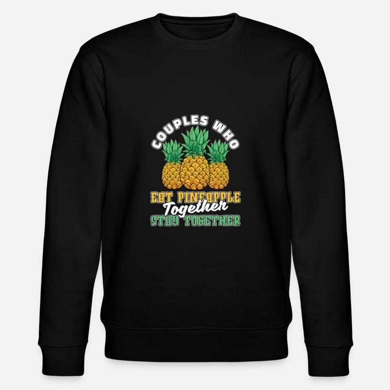 Pineapple Pair - Stanley/Stella CHANGER Unisex Organic Sweatshirt - black