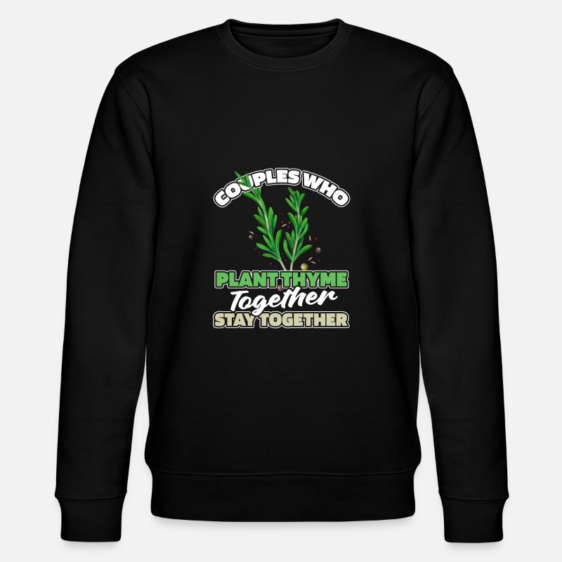 Paire d’herbes de thym - Sweat bio CHANGER Stanley/Stella Unisexe - noir