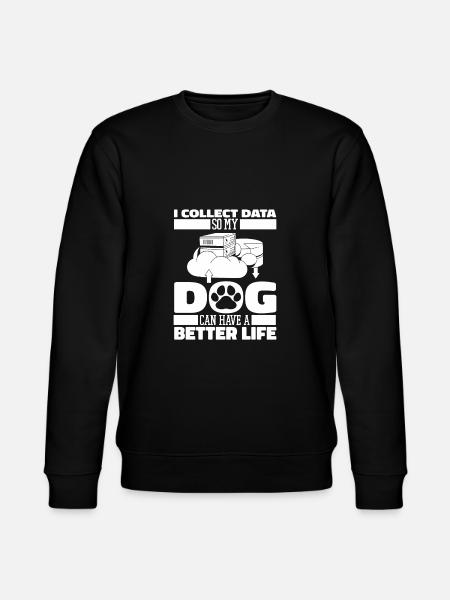 Data Science Data Analyst Dog - Stanley/Stella CHANGER Unisex Organic Sweatshirt - black