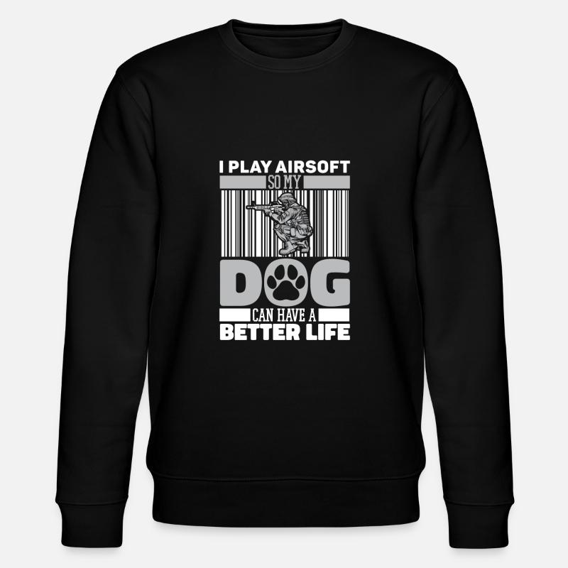 Airsoft Chien - Sweat bio CHANGER Stanley/Stella Unisexe - noir