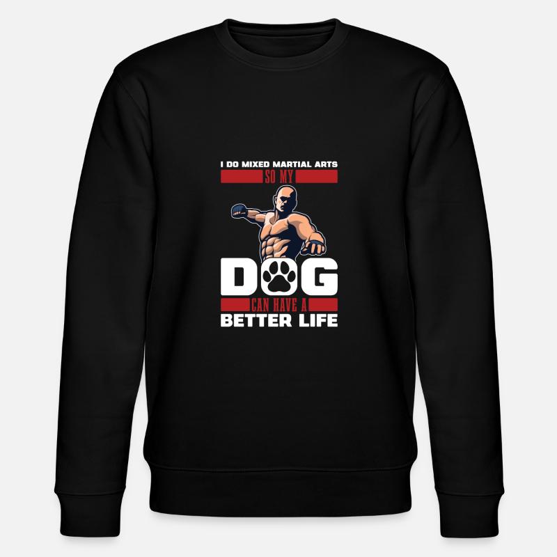 Mixed Martial Arts Dog - Stanley/Stella CHANGER Unisex Organic Sweatshirt - black