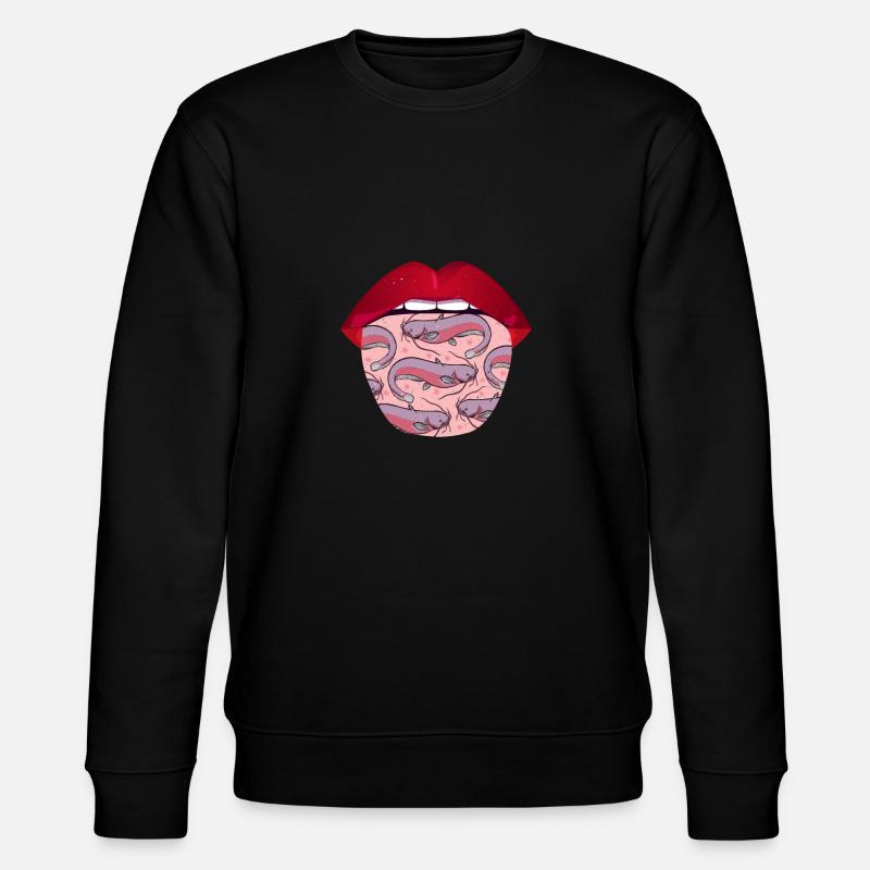 Catfish lips - Stanley/Stella CHANGER Unisex Organic Sweatshirt - black