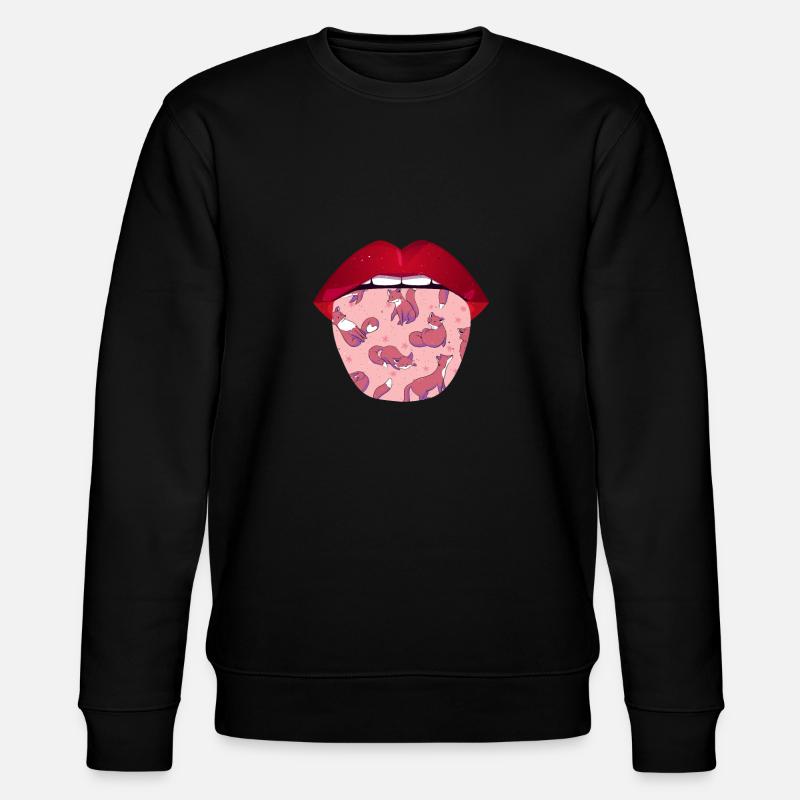 Fuchs Lippen - Stanley/Stella Unisex Bio-Sweatshirt CHANGER  - Schwarz