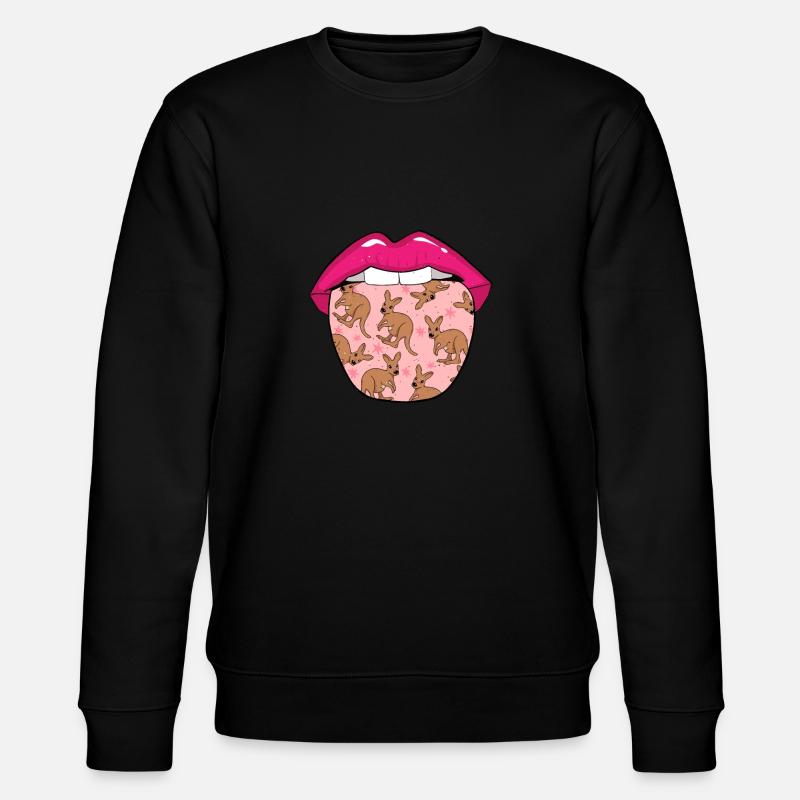 Langue kangourou - Sweat bio CHANGER Stanley/Stella Unisexe - noir