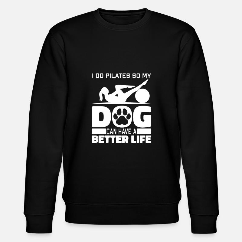 Pilates Hund - Stanley/Stella Unisex Bio-Sweatshirt CHANGER  - Schwarz