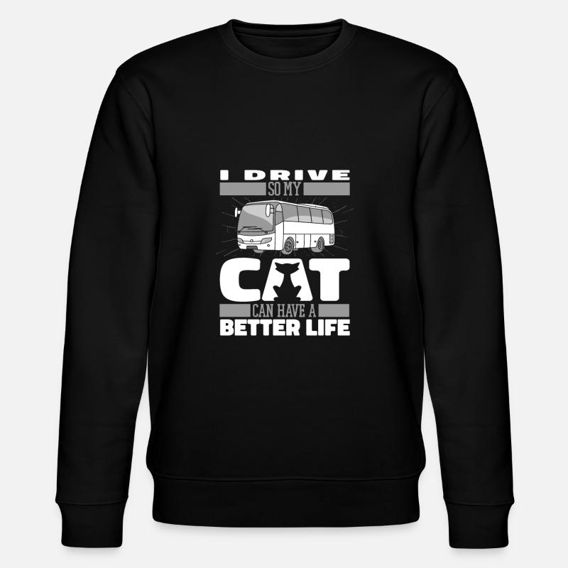 Bus Bus Chauffeur Cat - Sweat bio CHANGER Stanley/Stella Unisexe - noir