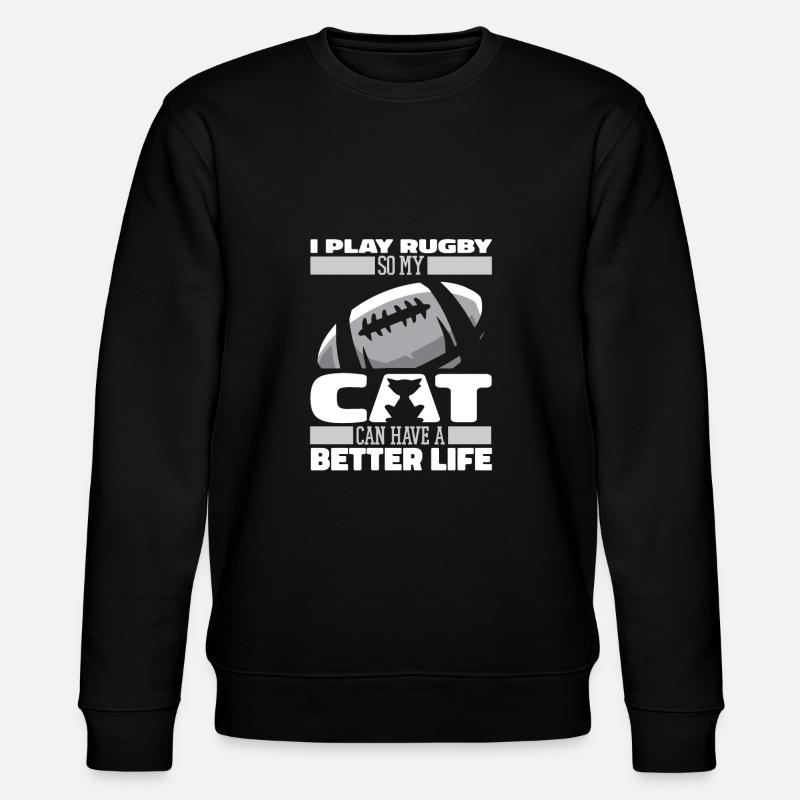 Chat de rugby - Sweat bio CHANGER Stanley/Stella Unisexe - noir