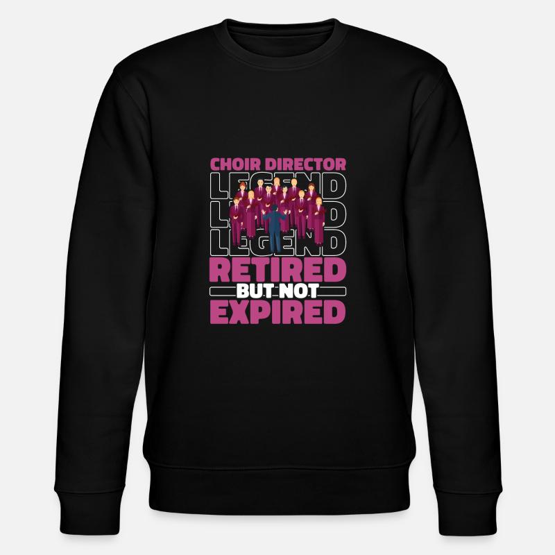 Retired choirmaster - Stanley/Stella CHANGER Unisex Organic Sweatshirt - black