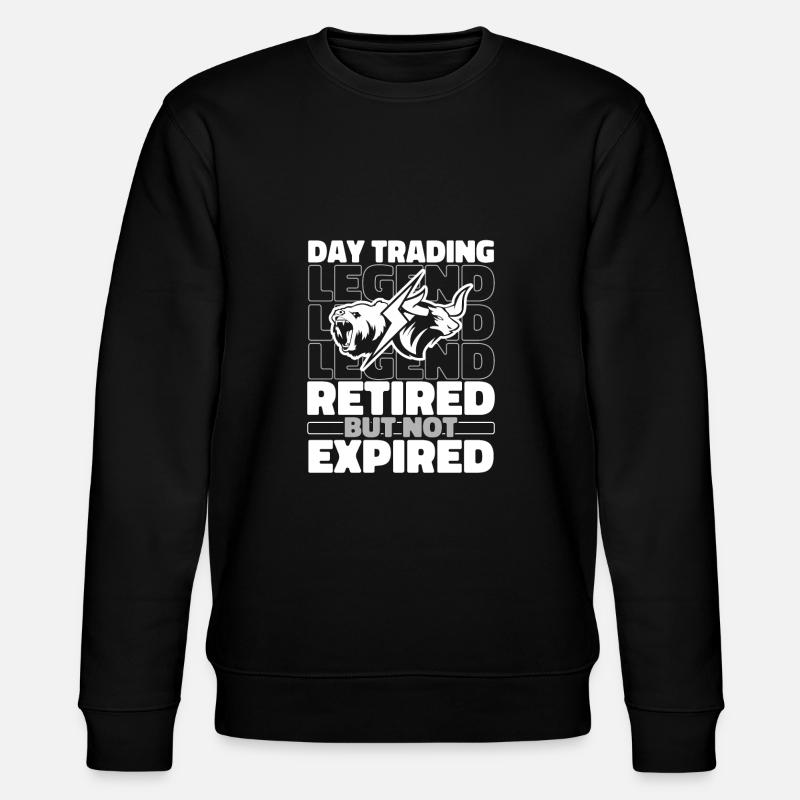 Retraités Day Trading Day Trader - Sweat bio CHANGER Stanley/Stella Unisexe - noir