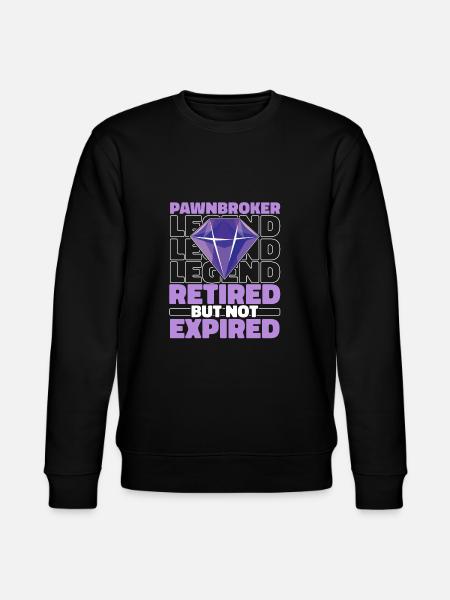 Retired pawnbroker - Stanley/Stella CHANGER Unisex Organic Sweatshirt - black