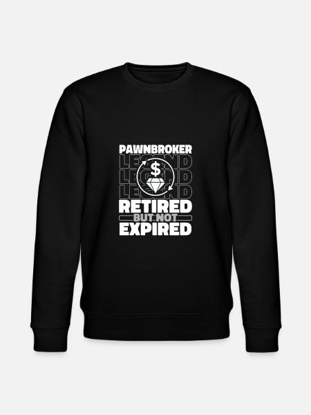 Retired pawnbroker - Stanley/Stella CHANGER Unisex Organic Sweatshirt - black