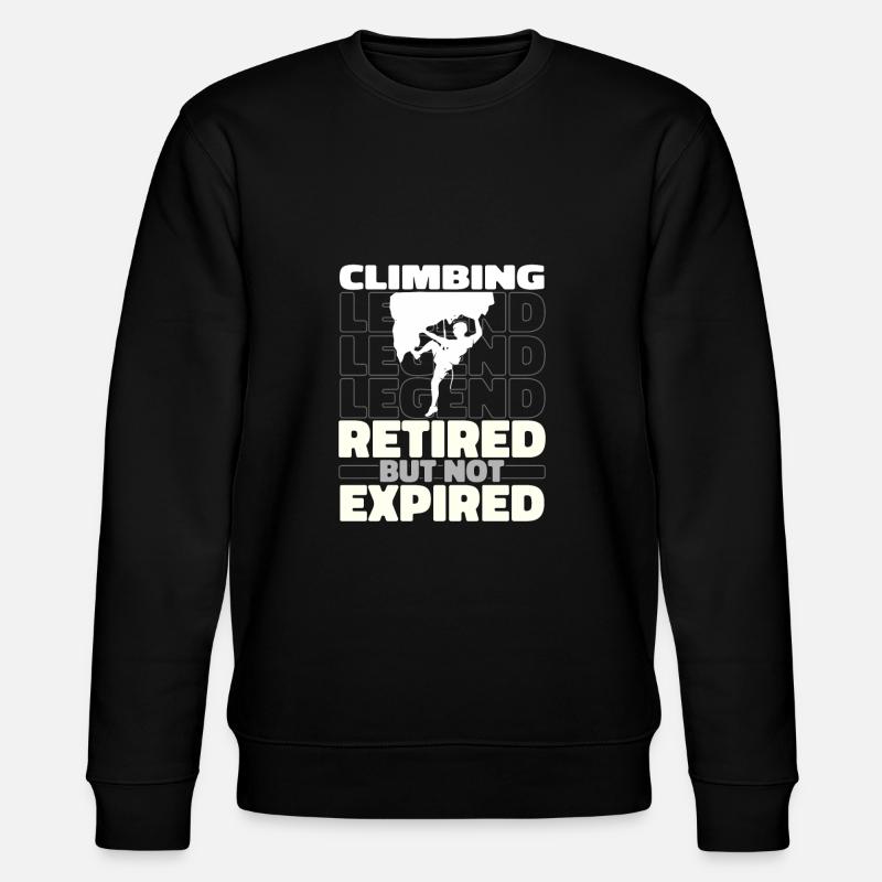 Klettern Kletterer Im Ruhestand - Stanley/Stella Unisex Bio-Sweatshirt CHANGER  - Schwarz