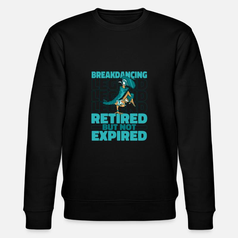 Breakdance Breakdancer Breakdancing Pensioner - Stanley/Stella CHANGER Unisex Organic Sweatshirt - black