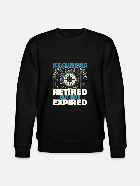 Ice climbing in retirement - Stanley/Stella CHANGER Unisex Organic Sweatshirt - black