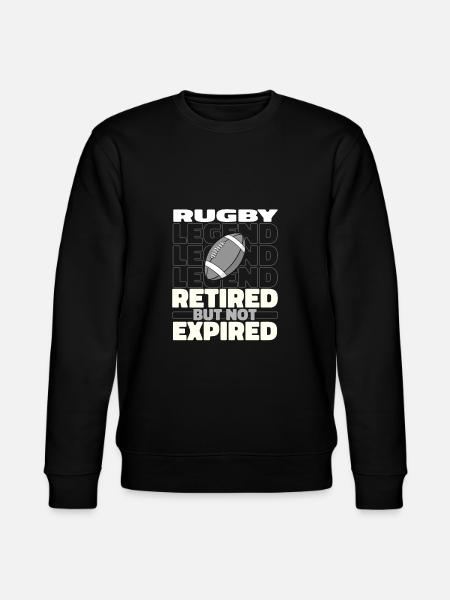 Retired rugby - Stanley/Stella CHANGER Unisex Organic Sweatshirt - black