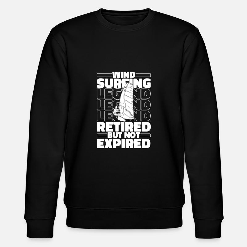 Windsurfing Retired Windsurfers - Stanley/Stella CHANGER Unisex Organic Sweatshirt - black