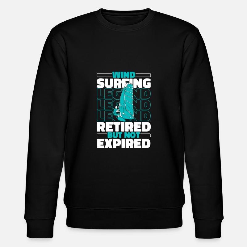 Windsurfing Retired Windsurfers - Stanley/Stella CHANGER Unisex Organic Sweatshirt - black