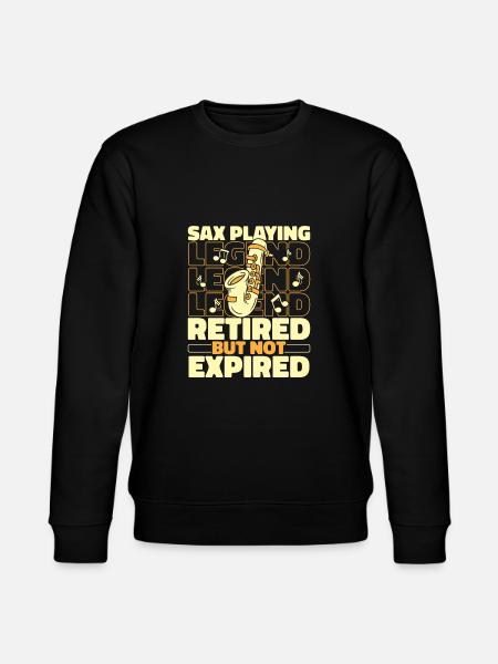 Saxophone Saxophone Retired - Stanley/Stella CHANGER Unisex Organic Sweatshirt - black