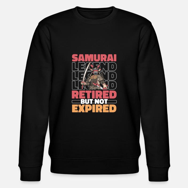 Samurai Im Ruhestand - Stanley/Stella Unisex Bio-Sweatshirt CHANGER  - Schwarz