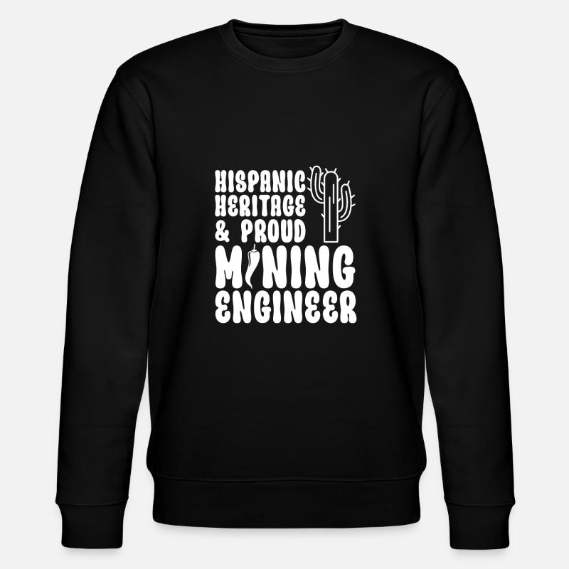 Engineer Spanish Mining Engineer - Stanley/Stella CHANGER Unisex Organic Sweatshirt - black