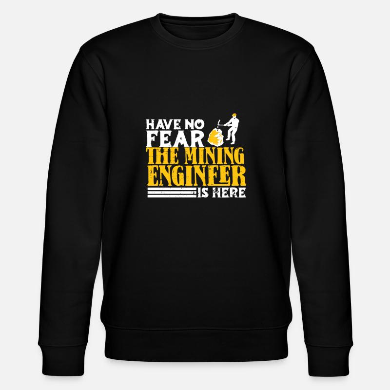 Engineer Lustig Mining Engineer - Stanley/Stella CHANGER Unisex Organic Sweatshirt - black