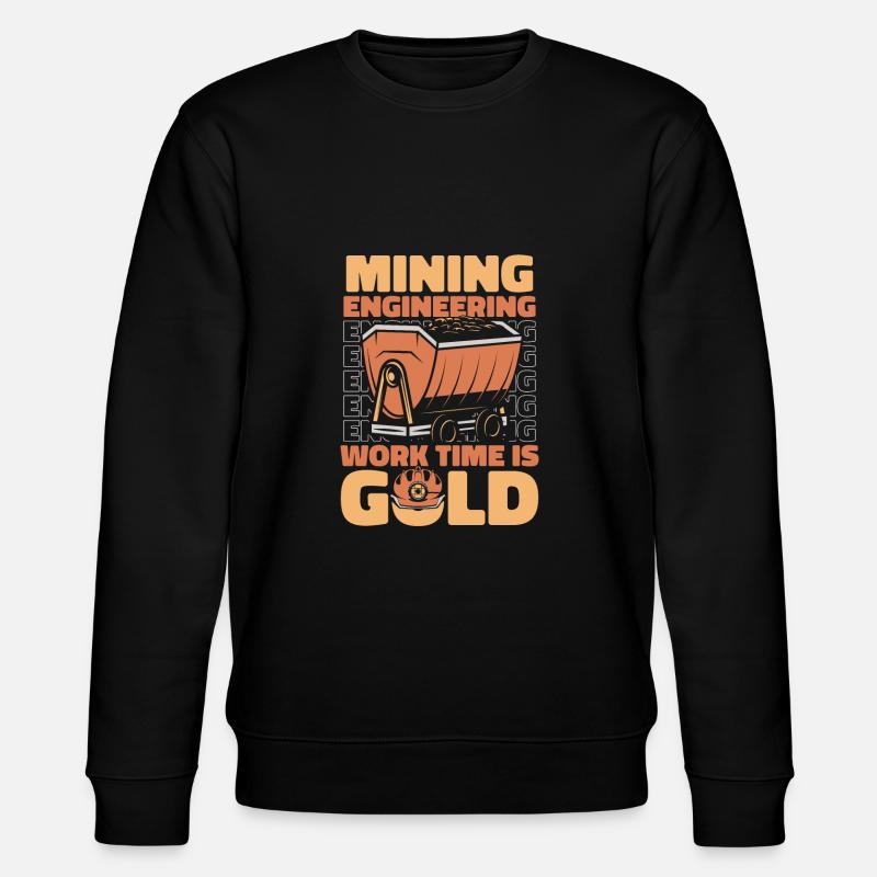 Engineer Gold Mining Engineer - Stanley/Stella CHANGER Unisex Organic Sweatshirt - black