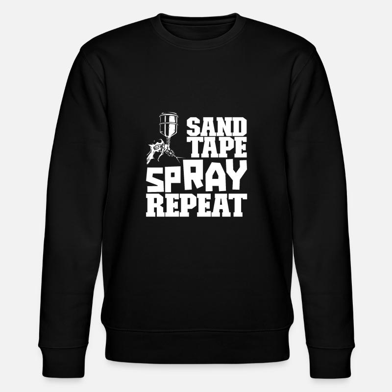 Painter varnisher spraying - Stanley/Stella CHANGER Unisex Organic Sweatshirt - black