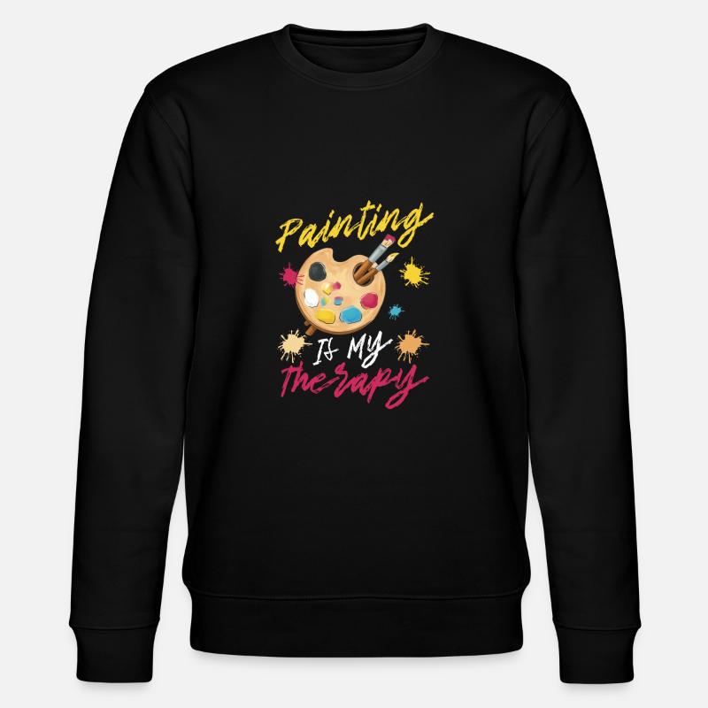 Painter Varnisher Therapy - Stanley/Stella CHANGER Unisex Organic Sweatshirt - black