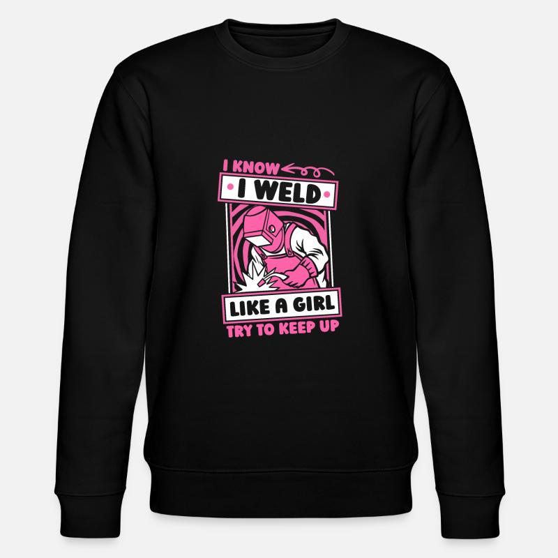Schmied Metallbauer Mädchen - Stanley/Stella Unisex Bio-Sweatshirt CHANGER  - Schwarz