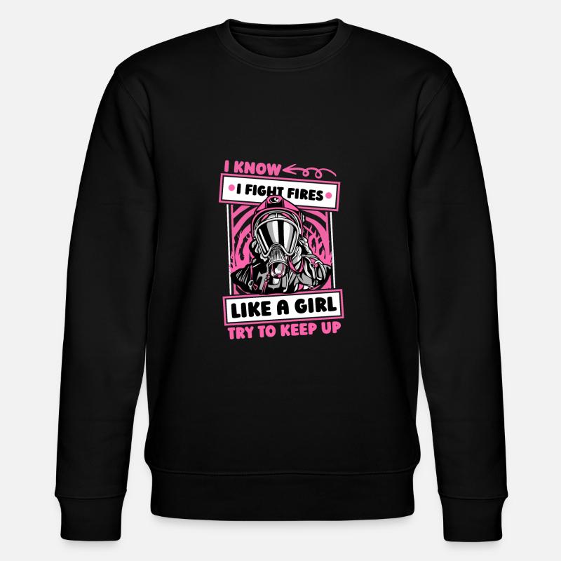 Fille pompier - Sweat bio CHANGER Stanley/Stella Unisexe - noir